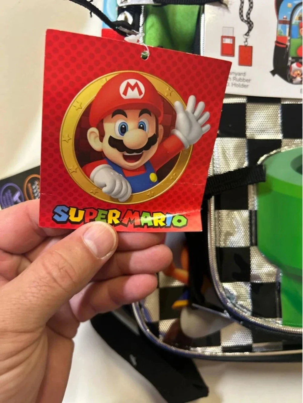 Super Mario backpack new four piece set